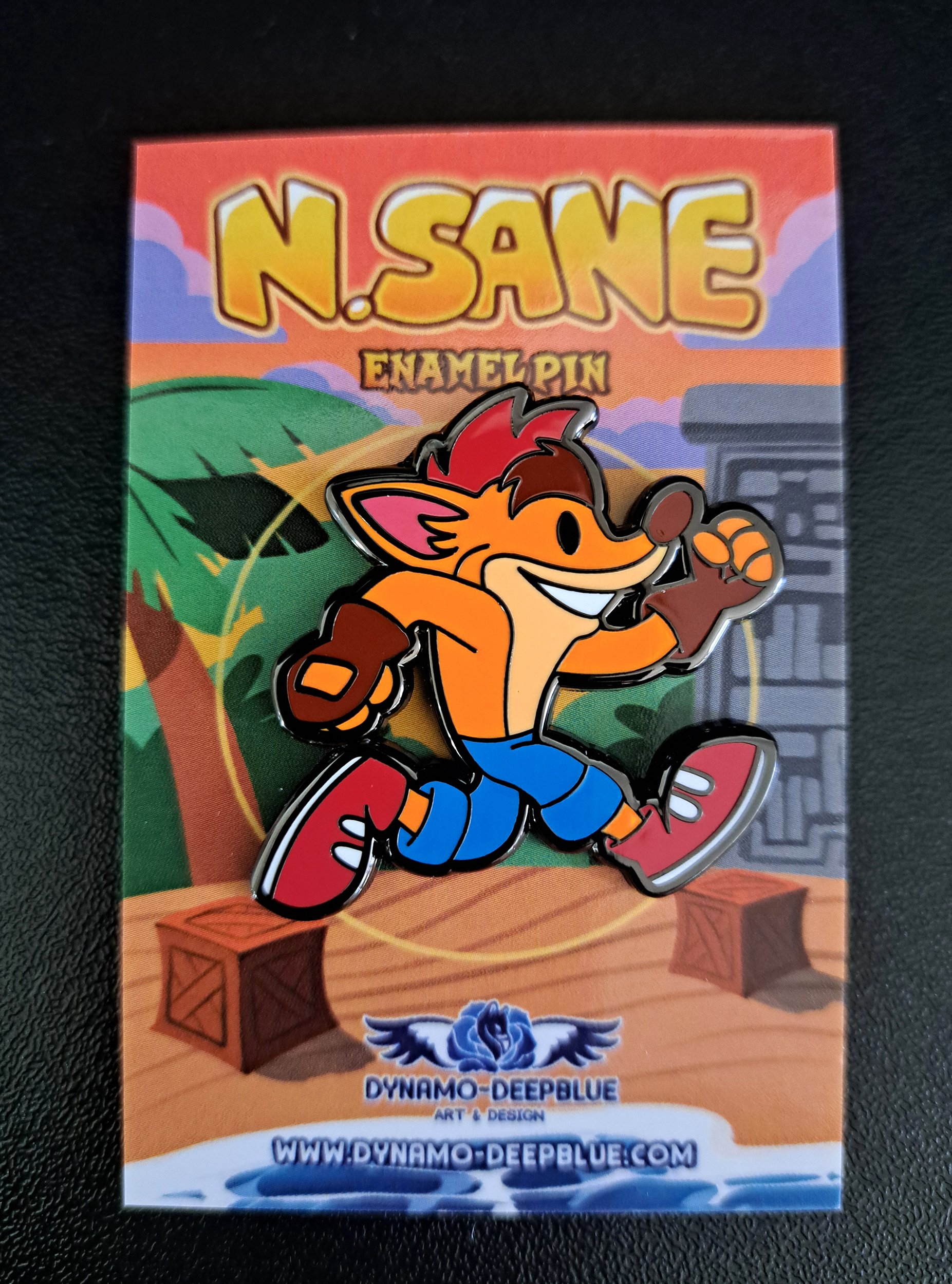 N. SANE + REIGNITED Hard Enamel Pins | Dynamo-Deepblue Art
